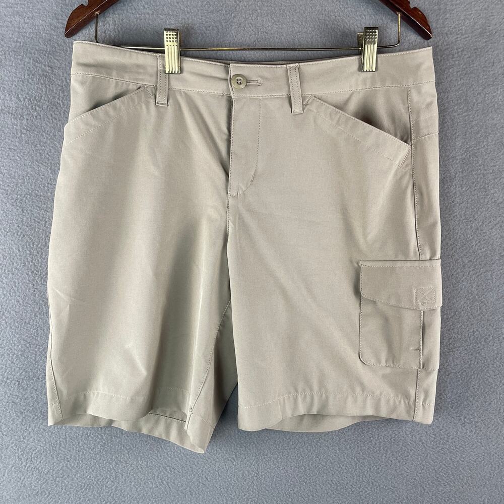 Eddie Bauer Shorts Women's 8 Beige Outdoor Hiking Casual